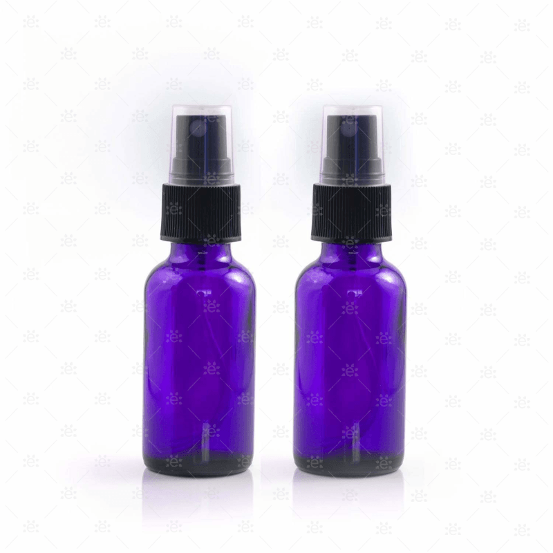 60Ml Purple Glass Bottle Fine Misting (2Pk) Spray