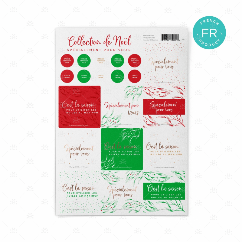 Christmas Collection Especially For You - Label Sheet French Labels