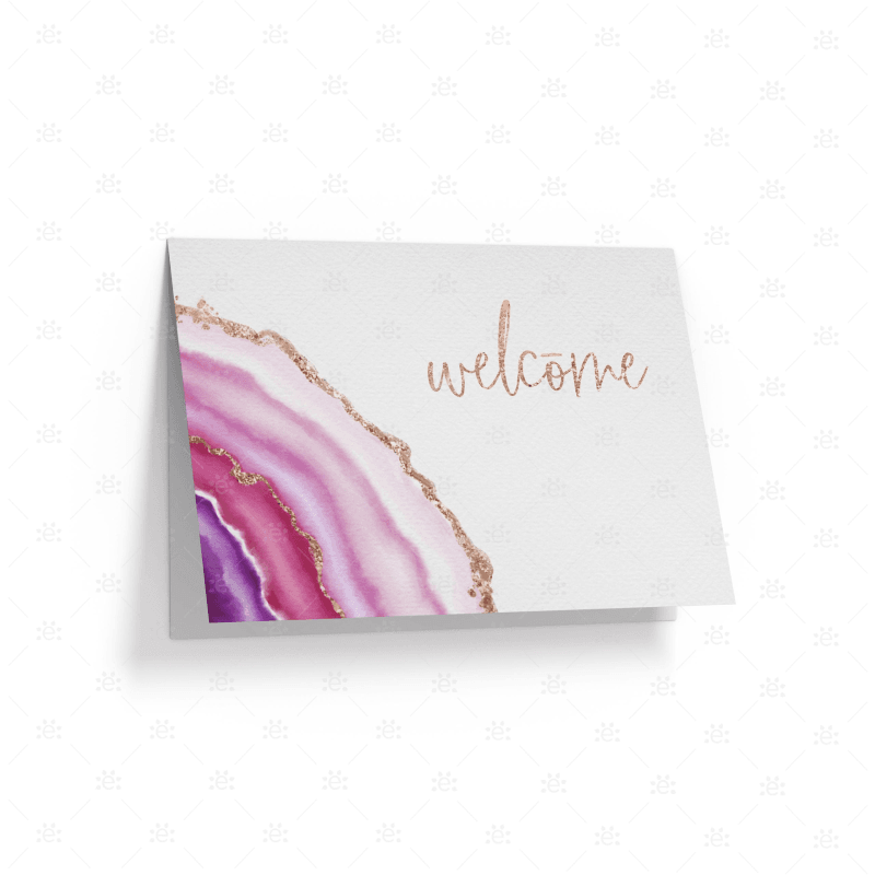 Gemstone Card Set - Congrats / Just to say / Welcome (Set of 9 cards, 3 of each)