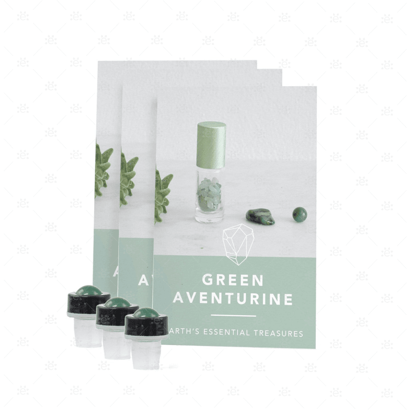 Green Aventurine Luxury Gemstone Roller (3 Pack) Accessories & Caps