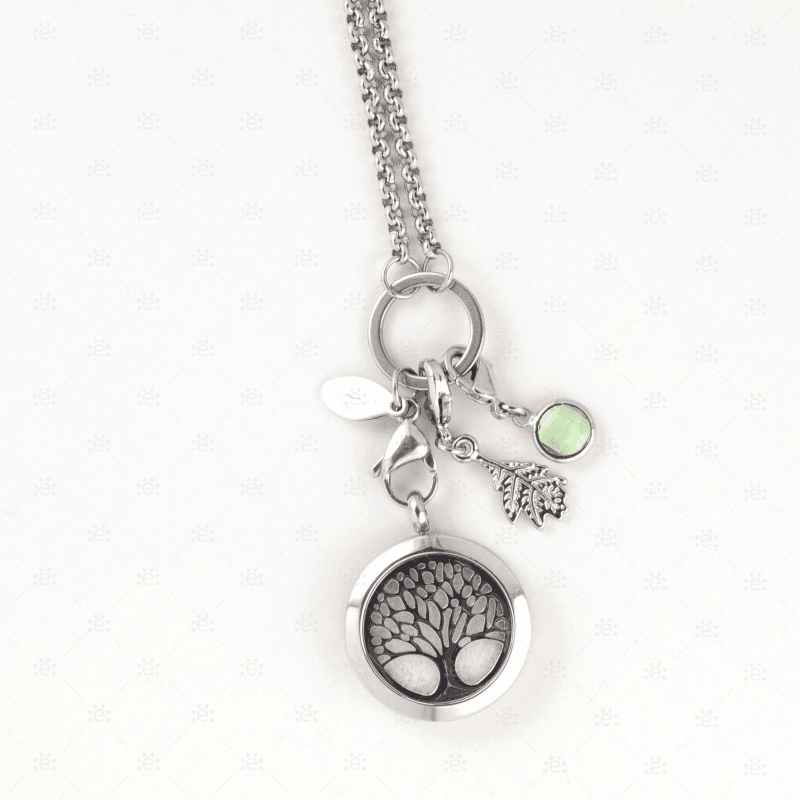 Tilly:  Tree Diffuser Locket Necklace (Stainless Steel) Jewellery