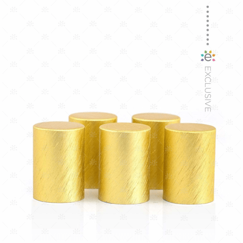 Yellow/gold Metallic Roller Bottle Cap (5Pk) Accessories & Caps